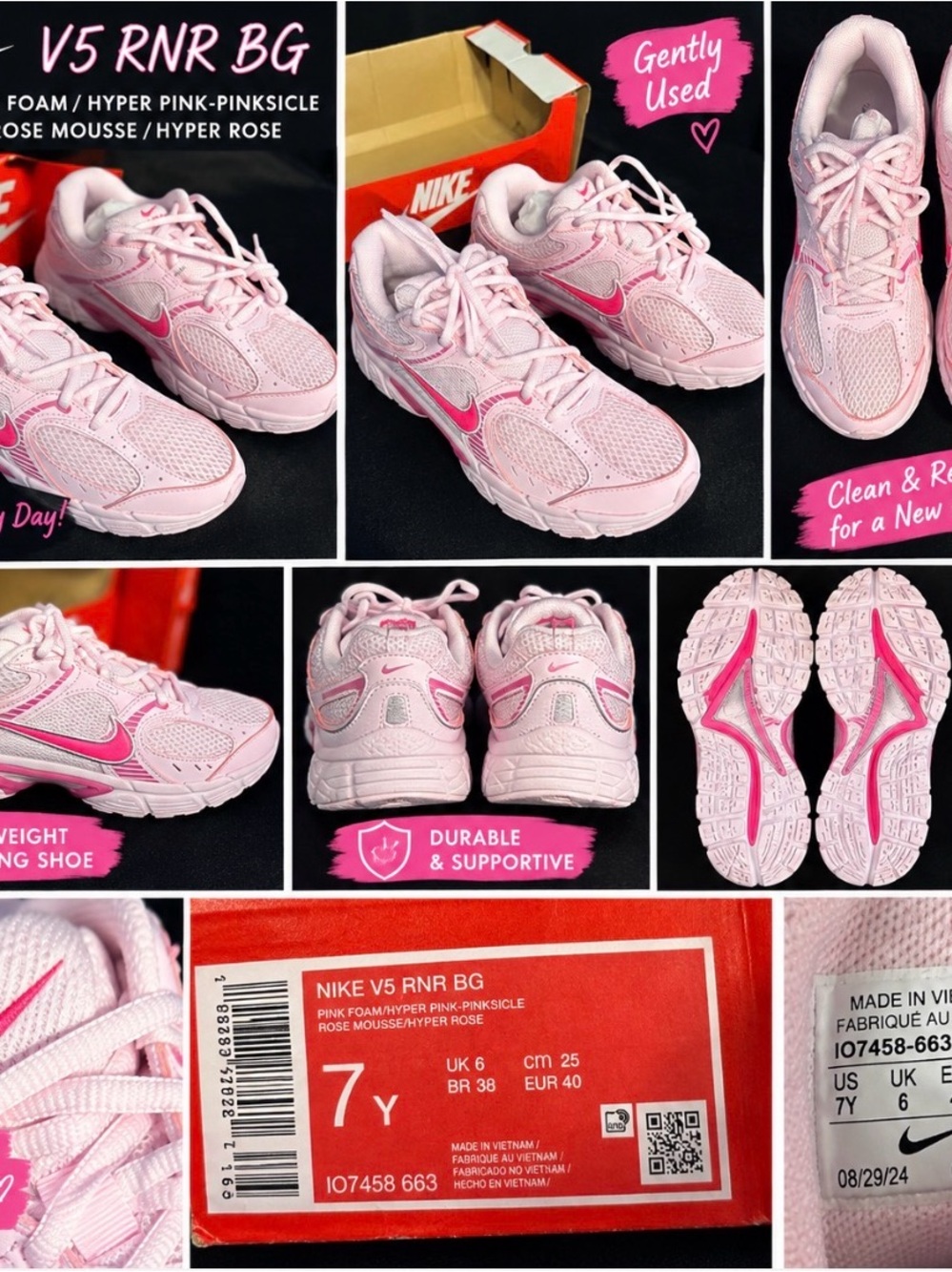 Nike women’s Pink Hyper-Pinksicle Running Sneakers